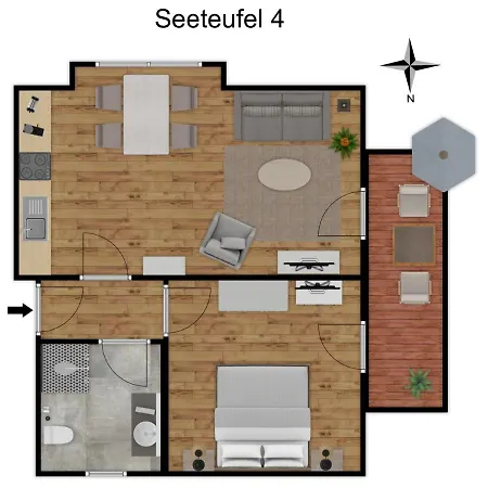 Seeteufel Büsum Exterior foto